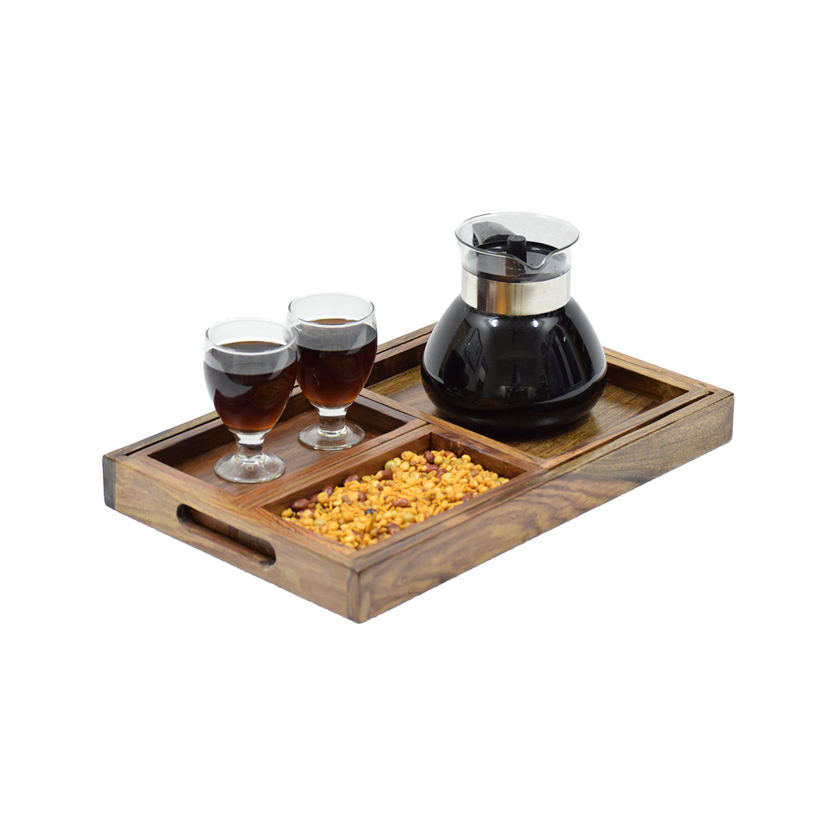 Tray with compartment